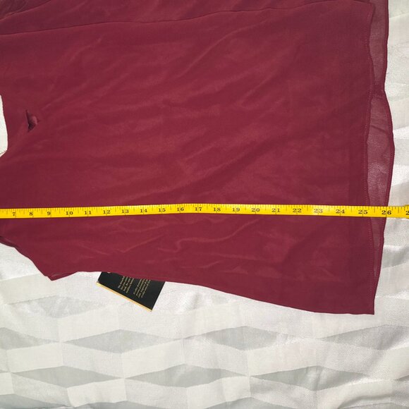 Thalia Sodi, formal chiffon tank, Sz Small - Picture 3 of 9